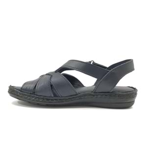 Ayakdaş %100 Hakiki Deri Tam Ortapedik Fus Pedli Taban Kadın Sandalet