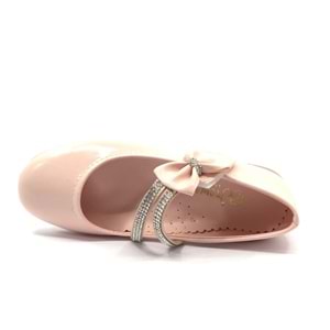 İremsu 24-01 Fiyonk Taşlı Cırtlı Kız Çocuk Babet Ayakkabı