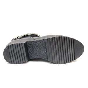 Mehtap Taş Dekolteli Düz Kaymaz Taban Kadın Bot