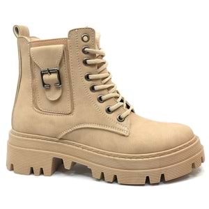 Mehtap Süs Toka Detaylı Kaymaz Taban Kadın Kısa Postal Bot