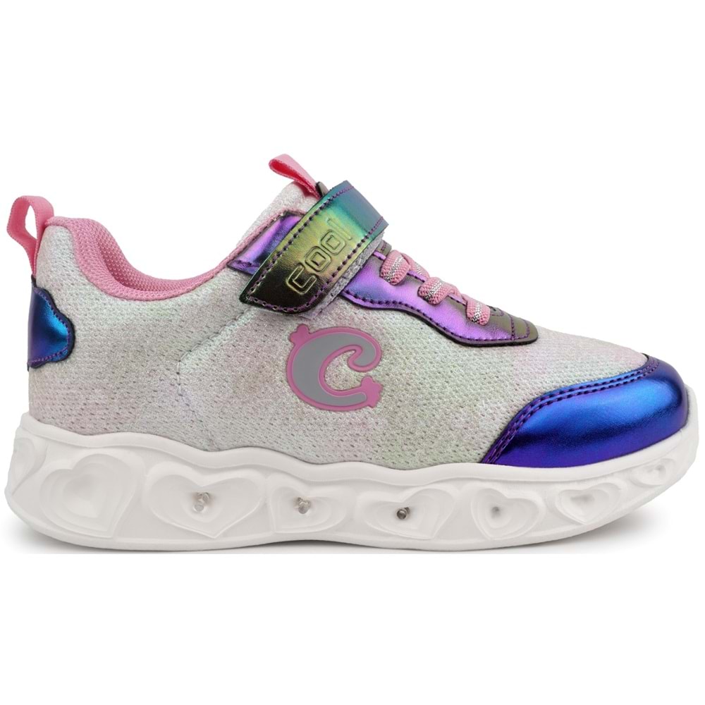 Cool Yuki Işıklı Ortopedik Taban Kız Çocuk Spor Ayakkabı