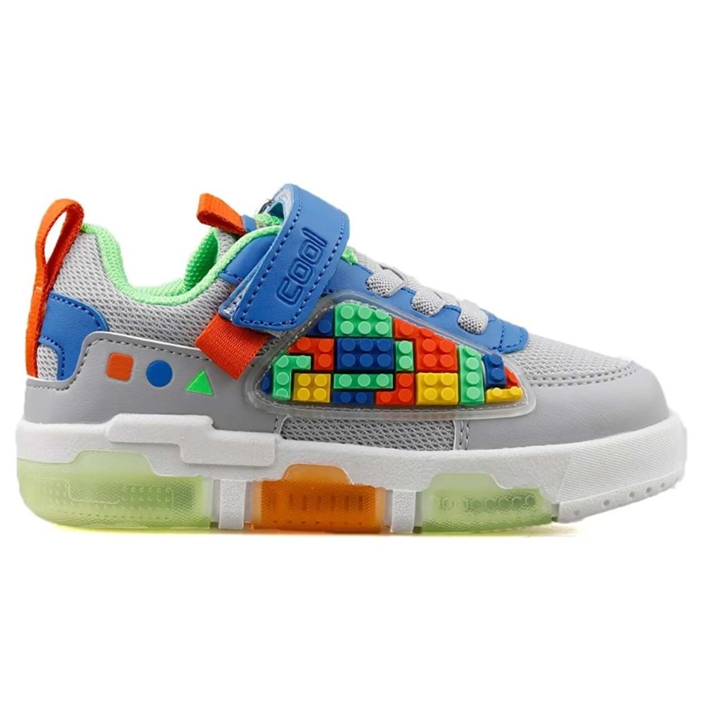 Cool Legos Işıklı Ortopedik Taban Unisex Çocuk Spor Ayakkabı