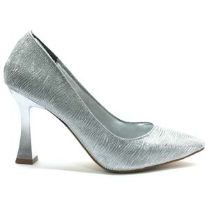 Seribo Desen Detaylı Stiletto Kadın Topuklu Ayakkabı