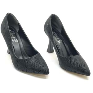 Seribo Desen Detaylı Stiletto Kadın Topuklu Ayakkabı