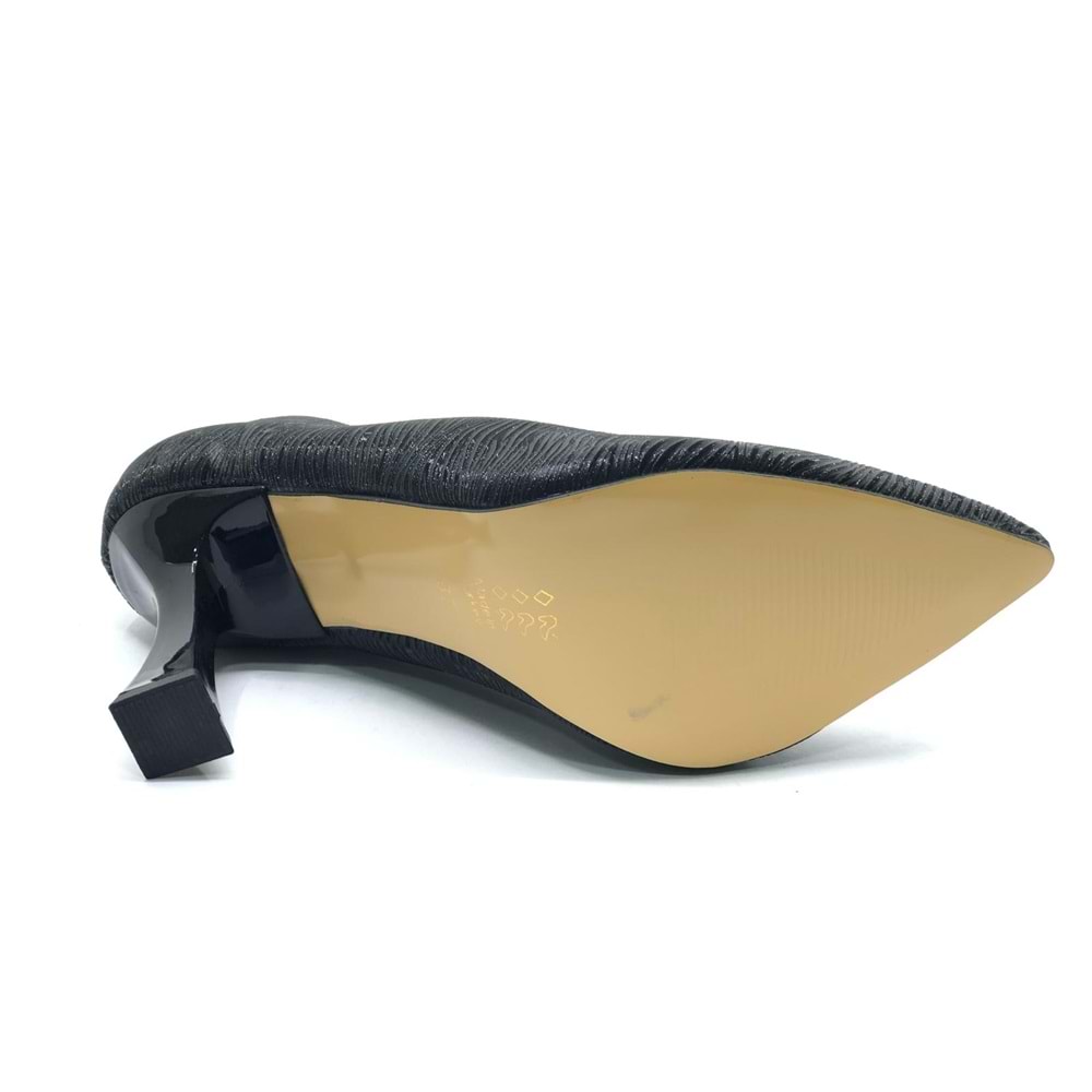 Seribo Desen Detaylı Stiletto Kadın Topuklu Ayakkabı