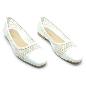 Feles Dantel Detaylı Kadın Babet Ayakkabı