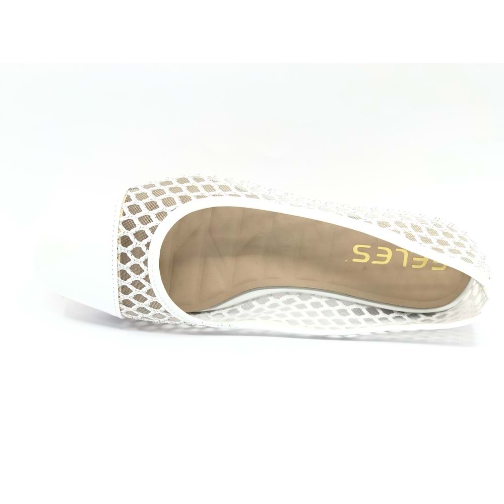 Feles Dantel Detaylı Kadın Babet Ayakkabı