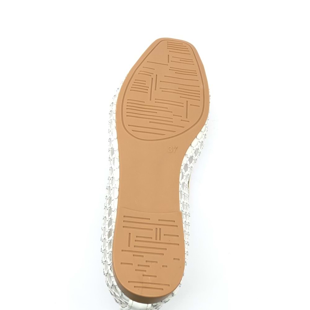 Feles Dantel Detaylı Kadın Babet Ayakkabı