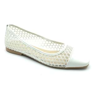 Feles Dantel Detaylı Kadın Babet Ayakkabı