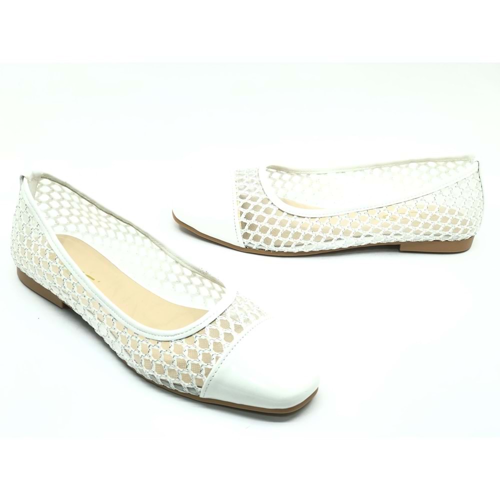 Feles Dantel Detaylı Kadın Babet Ayakkabı