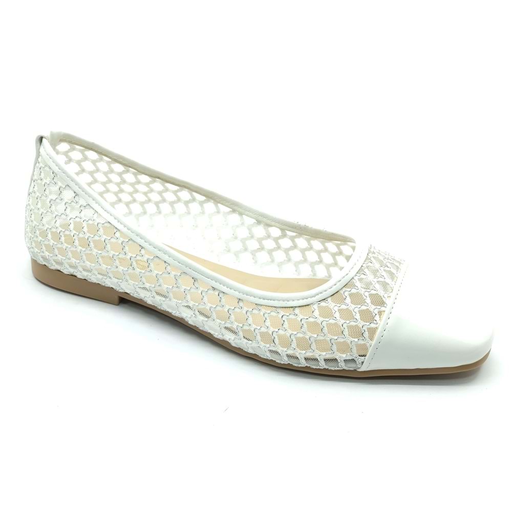 Feles Dantel Detaylı Kadın Babet Ayakkabı