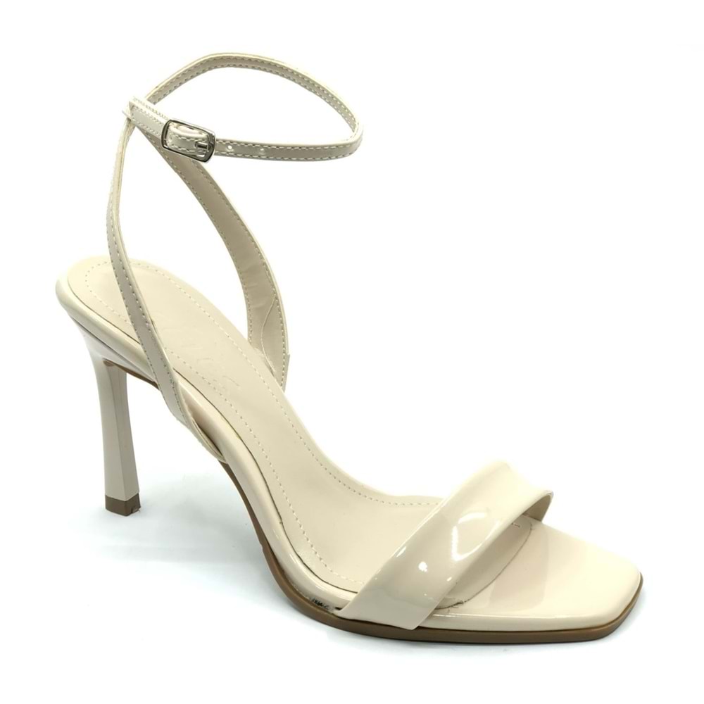 Feles Bilekten Bağlamalı Tek Bant Kadın Topuklu Ayakkabı