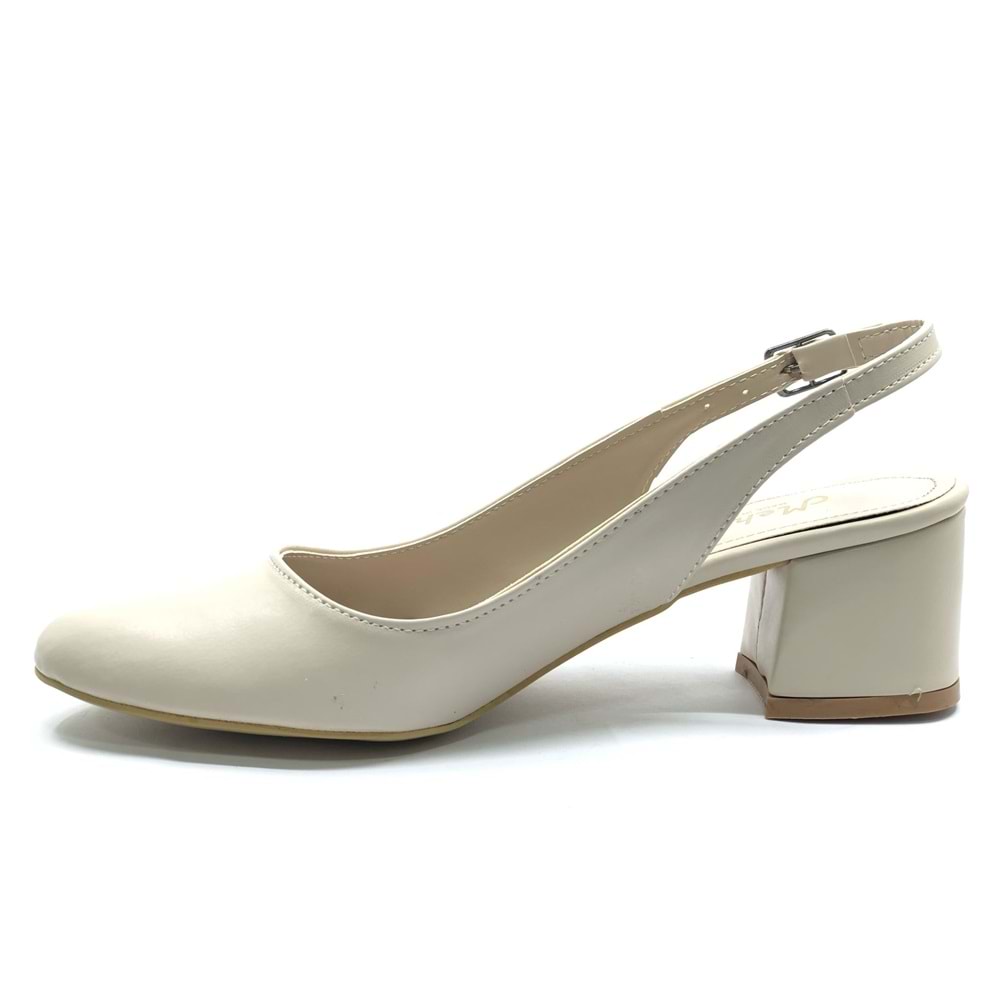 Mehtap Arkası Açık Klasik Kadın Topuklu Ayakkabı