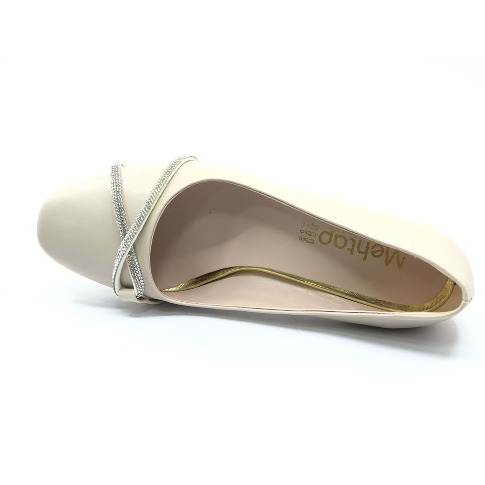 Mehtap Şerit Detaylı Topuklu Kadın Klasik Ayakkabı