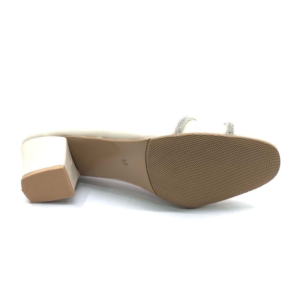 Mehtap Şerit Detaylı Topuklu Kadın Klasik Ayakkabı