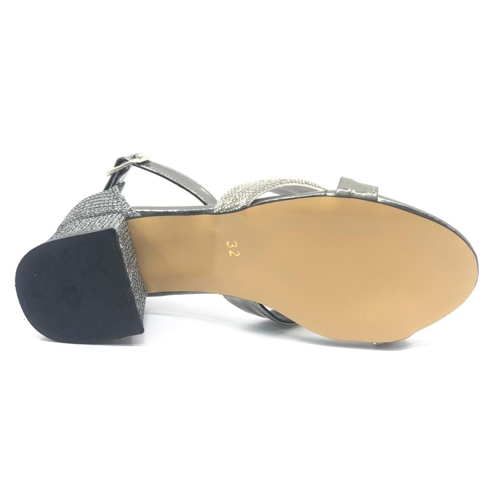 İremsu 2727 Kız Çocuk Abiye Taşlı Topuklu Ayakkabı