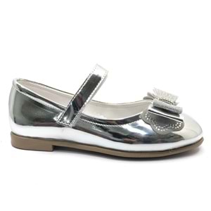 İremsu Kurdela Taş Detaylı Cırtlı Kız Çocuk Babet Ayakkabı