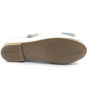 İremsu Kurdela Taş Detaylı Cırtlı Kız Çocuk Babet Ayakkabı