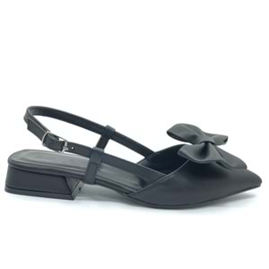 Feles Kurdela Detaylı Arkası Açık Kadın Babet Ayakkabı