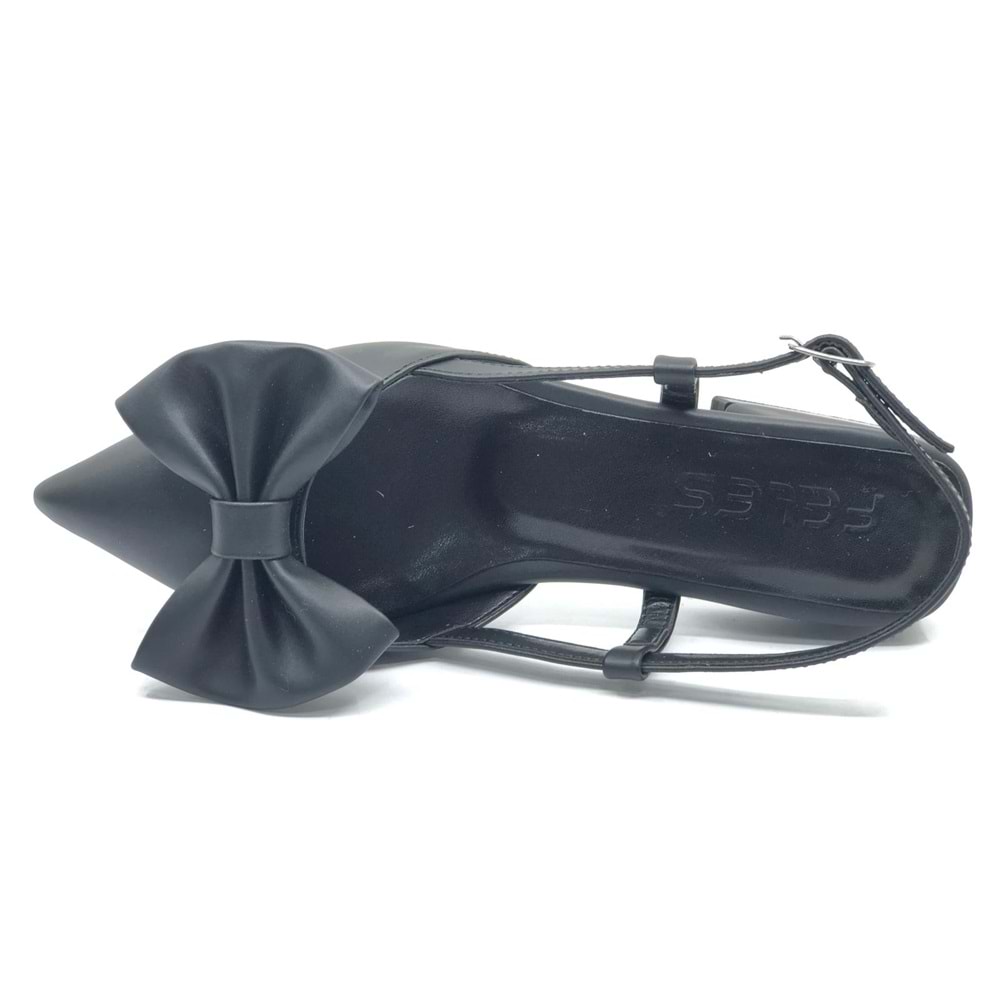 Feles Kurdela Detaylı Arkası Açık Kadın Babet Ayakkabı