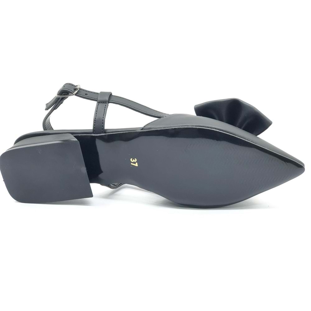 Feles Kurdela Detaylı Arkası Açık Kadın Babet Ayakkabı