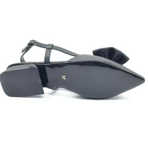 Feles Kurdela Detaylı Arkası Açık Kadın Babet Ayakkabı