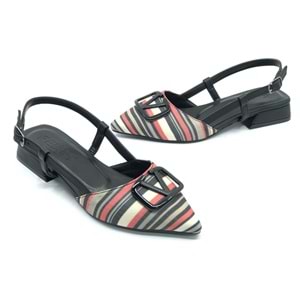 Feles 01-902 V Toka Kadın Babet Ayakkabı