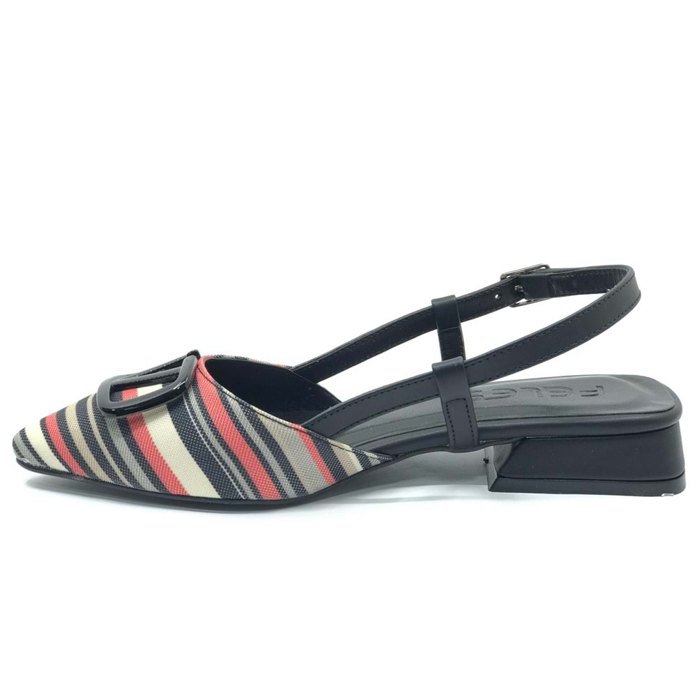 Feles 01-902 V Toka Kadın Babet Ayakkabı