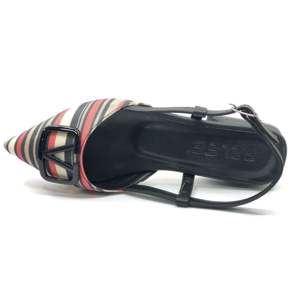 Feles 01-902 V Toka Kadın Babet Ayakkabı