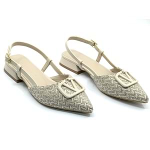 Feles 01-902 V Toka Kadın Babet Ayakkabı