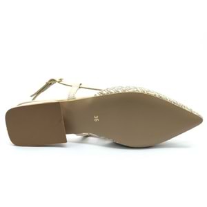 Feles 01-902 V Toka Kadın Babet Ayakkabı