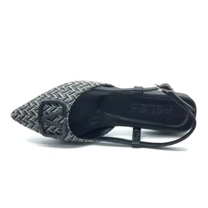 Feles 01-902 V Toka Kadın Babet Ayakkabı