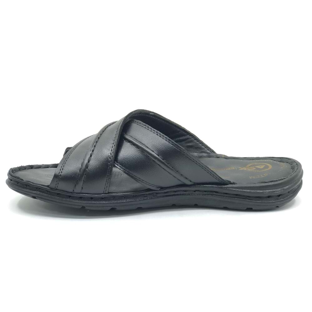 Asker 1922-25 %100 Hakiki Deri Erkek Full Ortapedik Terlik