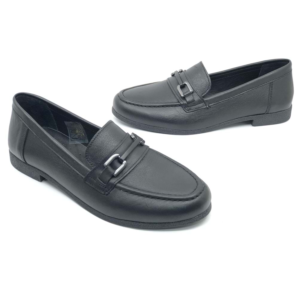 Ayakdaş 3737 Kadın Loafer Hakiki Deri Babet Ayakkabı