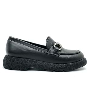 Ayakdaş 3755 Kalın Taban Kadın Loafer Hakiki Deri Babet Ayakkabı