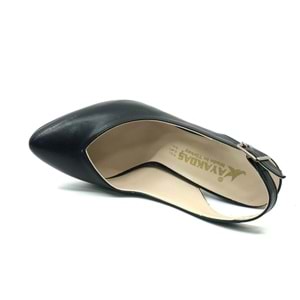 Ayakdaş V Dekolteli Arkası Açık Kadın Topuklu Ayakkabı