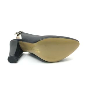 Ayakdaş V Dekolteli Arkası Açık Kadın Topuklu Ayakkabı