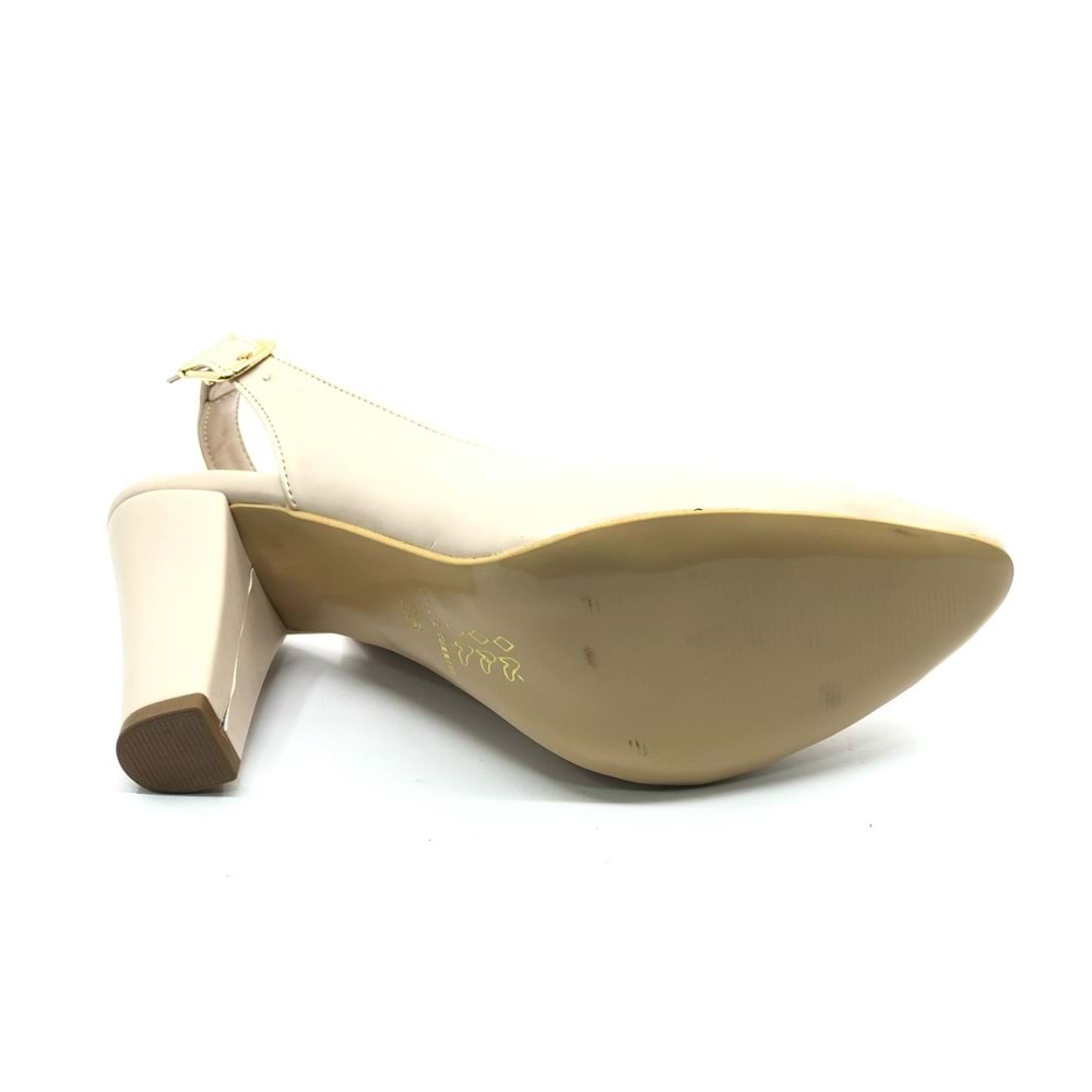 Ayakdaş V Dekolteli Arkası Açık Kadın Topuklu Ayakkabı