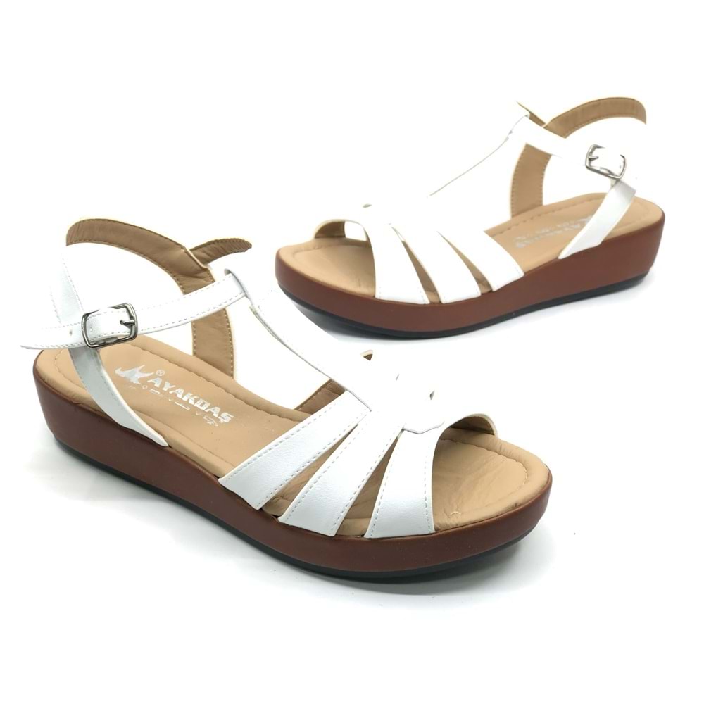 Ayakdaş 1040 Kadın Düz Taban Sandalet