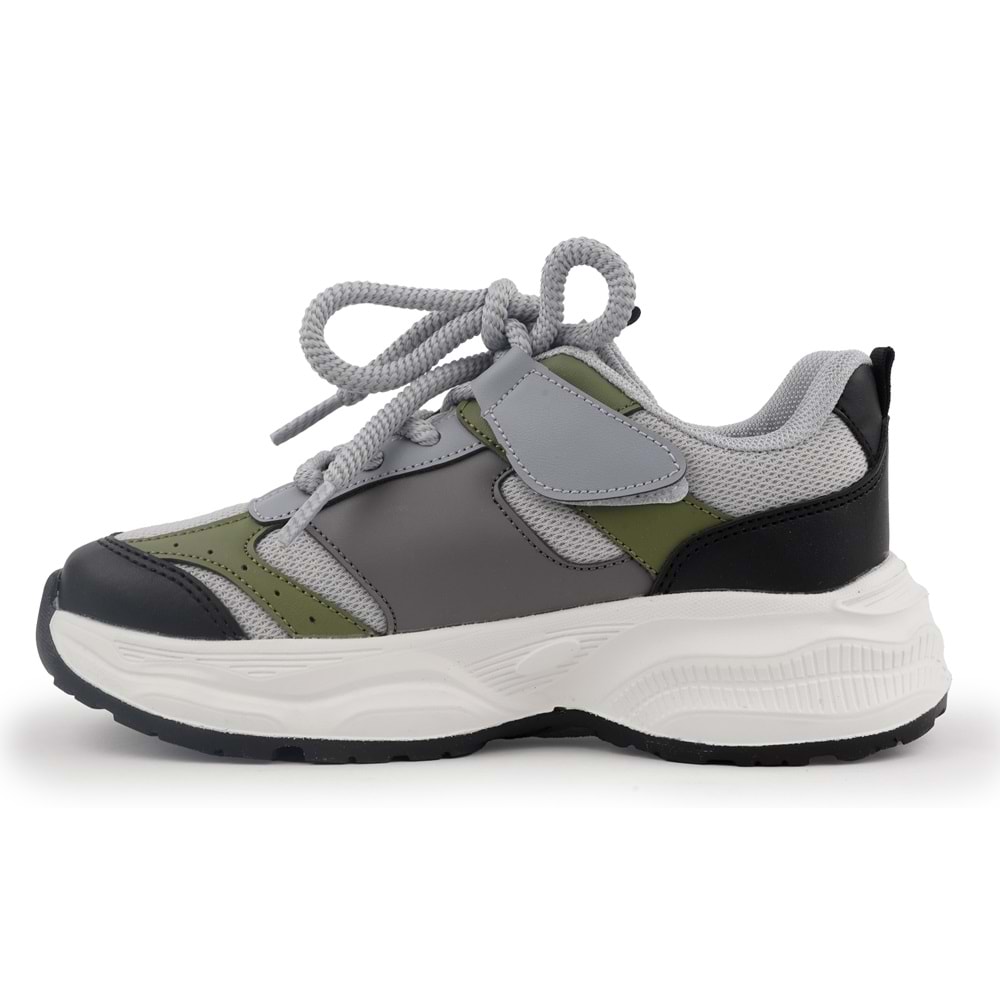 Cool Birian Bağcık Görünümlü Cırt Cırtlı Sneaker Ortopedik Çocuk Spor Ayakkabı