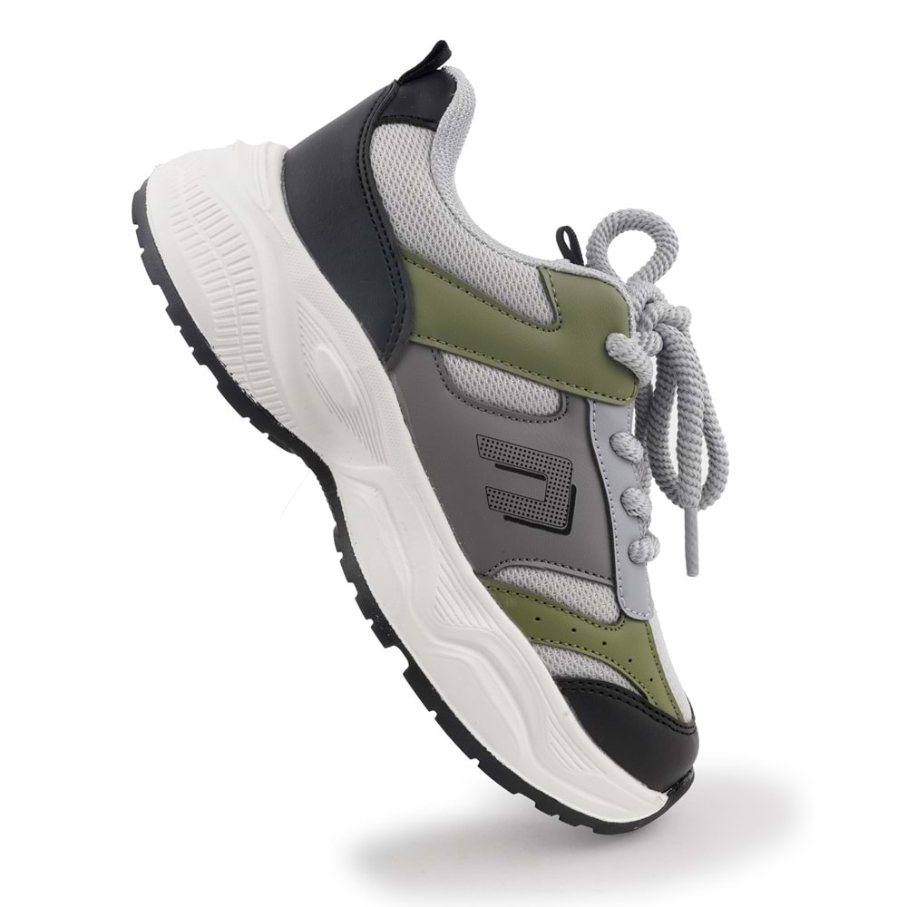 Cool Birian Bağcık Görünümlü Cırt Cırtlı Sneaker Ortopedik Çocuk Spor Ayakkabı