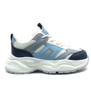 Cool Birian Bağcık Görünümlü Cırt Cırtlı Sneaker Ortopedik Çocuk Spor Ayakkabı