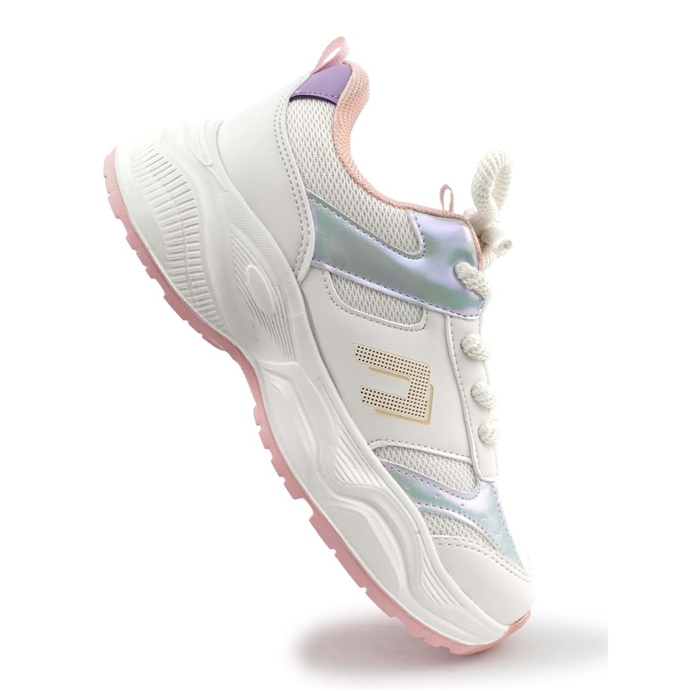 Cool Birian Bağcık Görünümlü Cırt Cırtlı Sneaker Ortopedik Çocuk Spor Ayakkabı