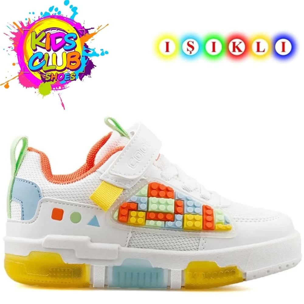 Cool Legos Işıklı Ortopedik Taban Unisex Çocuk Spor Ayakkabı