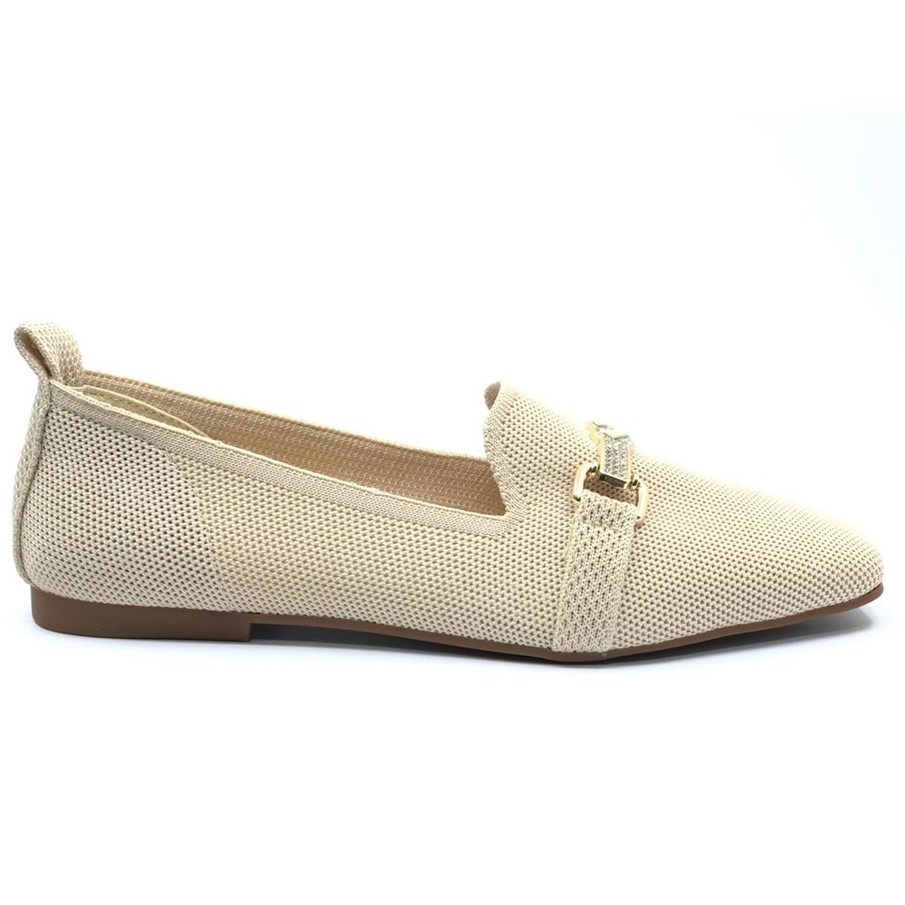 Feles Tiriko Küt Burun Toka Detaylı Kadın Babet Ayakkabı