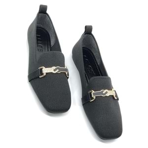 Feles Tiriko Küt Burun Toka Detaylı Kadın Babet Ayakkabı