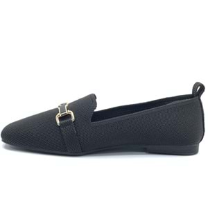 Feles Tiriko Küt Burun Toka Detaylı Kadın Babet Ayakkabı