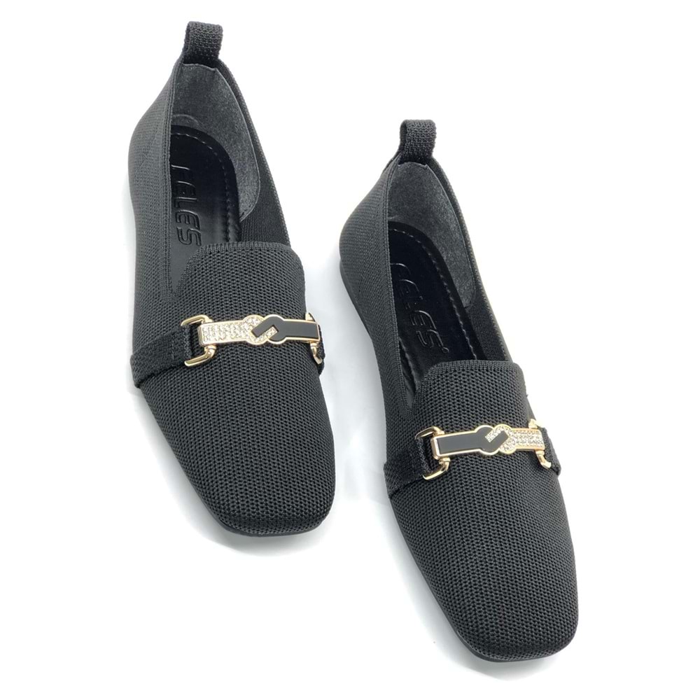 Feles Tiriko Küt Burun Toka Detaylı Kadın Babet Ayakkabı