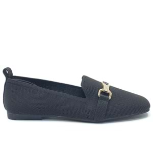 Feles Tiriko Küt Burun Toka Detaylı Kadın Babet Ayakkabı