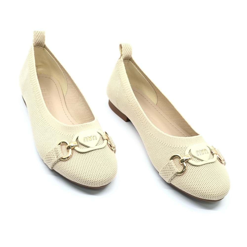 Feles Tiriko Toka Detaylı Kadın Babet Ayakkabı